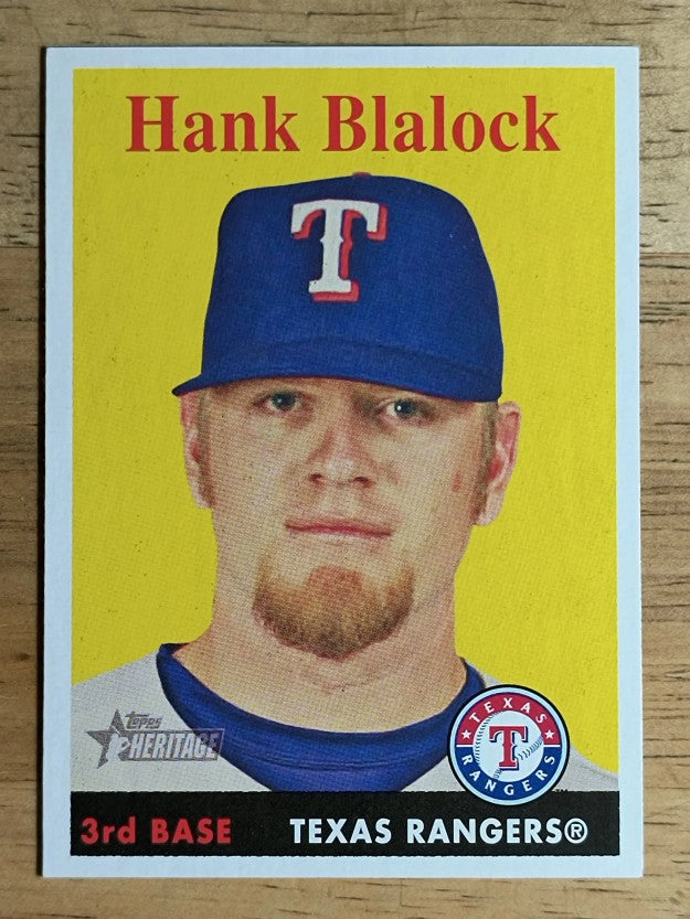 2007 Topps Heritage #254 Hank Blalock