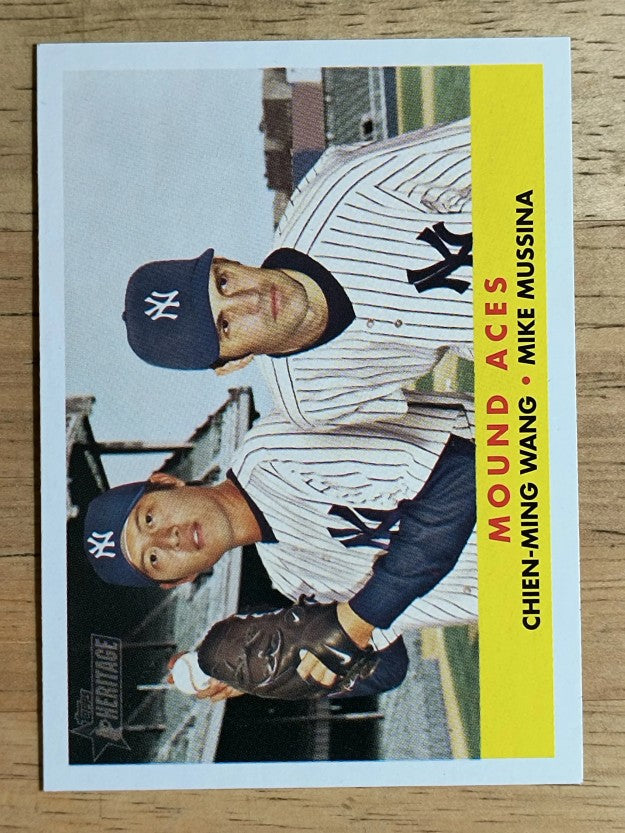 2007 Topps Heritage #334 Chien-Ming Wang/Mike Mussina