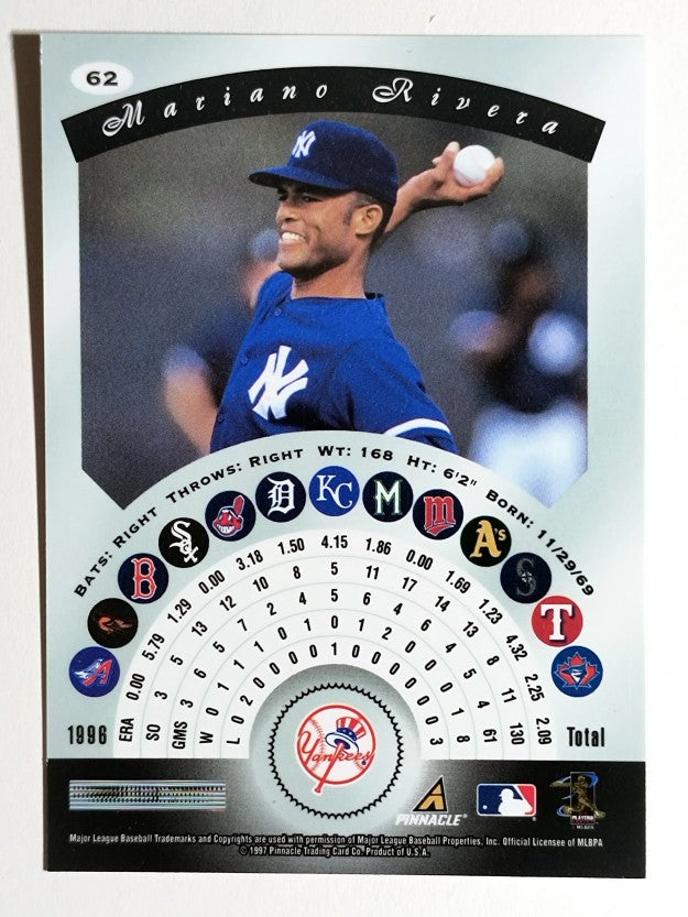 1997 Pinnacle Certified #62 Mariano Rivera