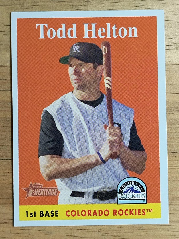 2007 Topps Heritage #7 Todd Helton