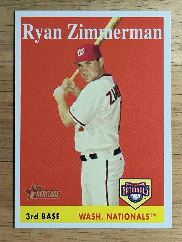 2007 Topps Heritage #98a Ryan Zimmerman