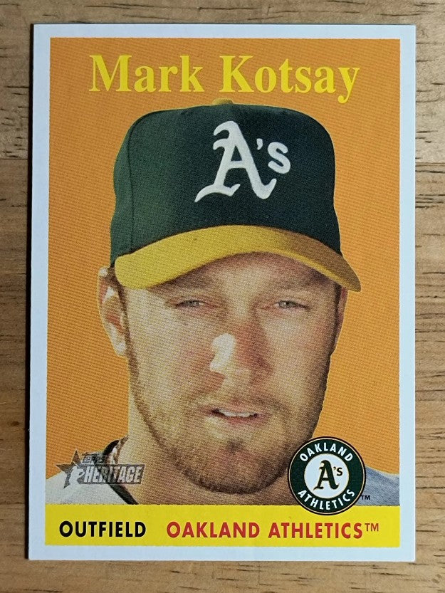 2007 Topps Heritage #23b Mark Kotsay YN