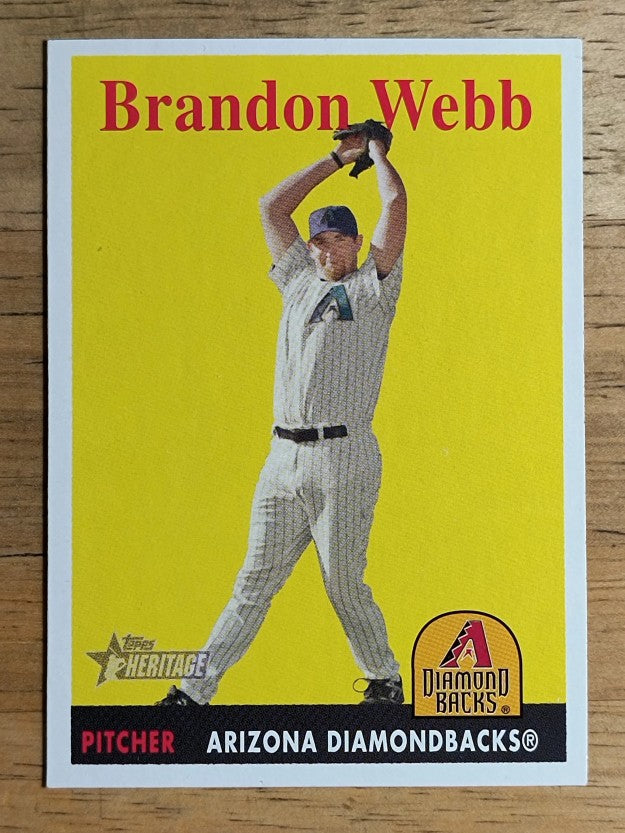 2007 Topps Heritage #340 Brandon Webb