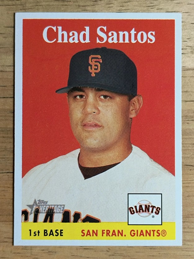2007 Topps Heritage #343 Chad Santos