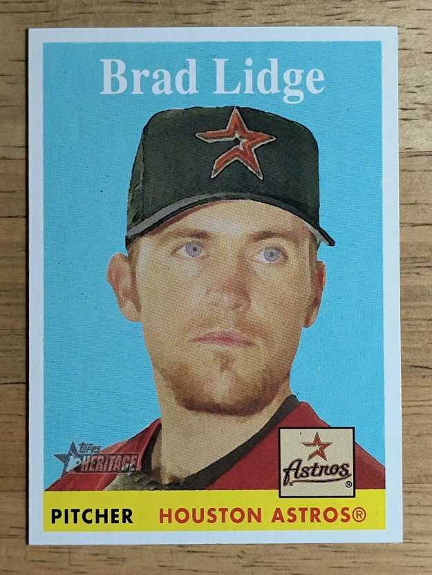 2007 Topps Heritage #344 Brad Lidge