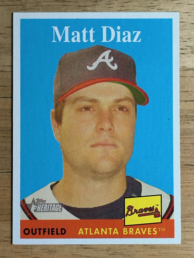 2007 Topps Heritage #355 Matt Diaz