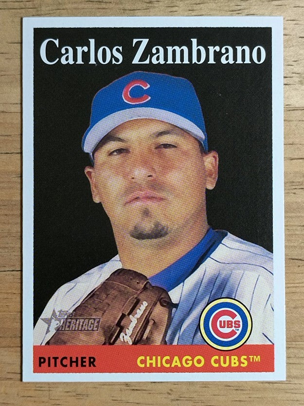 2007 Topps Heritage #372 Carlos Zambrano