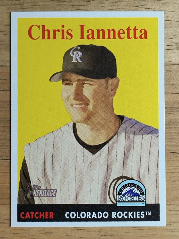 2007 Topps Heritage #373 Chris Iannetta