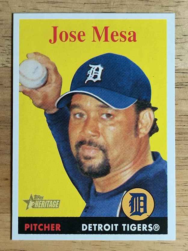 2007 Topps Heritage #374 Jose Mesa SP