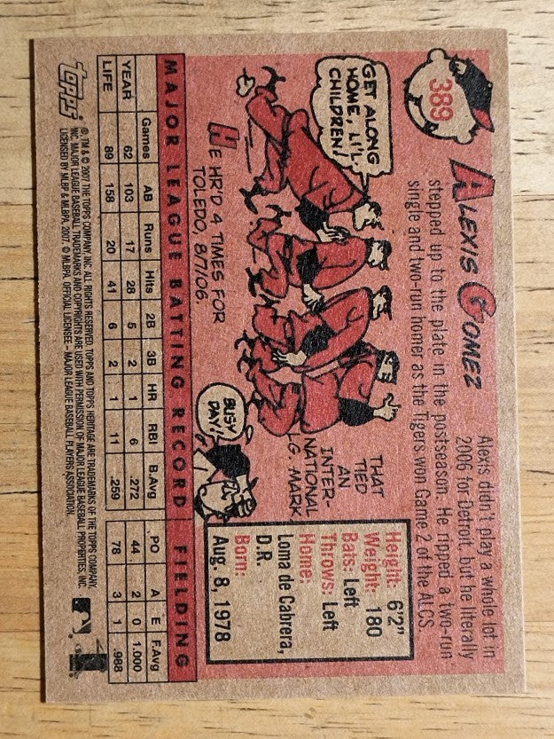 2007 Topps Heritage #389 Alexis Gomez
