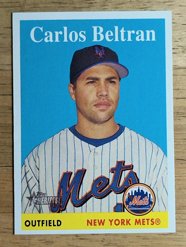2007 Topps Heritage #336 Carlos Beltran
