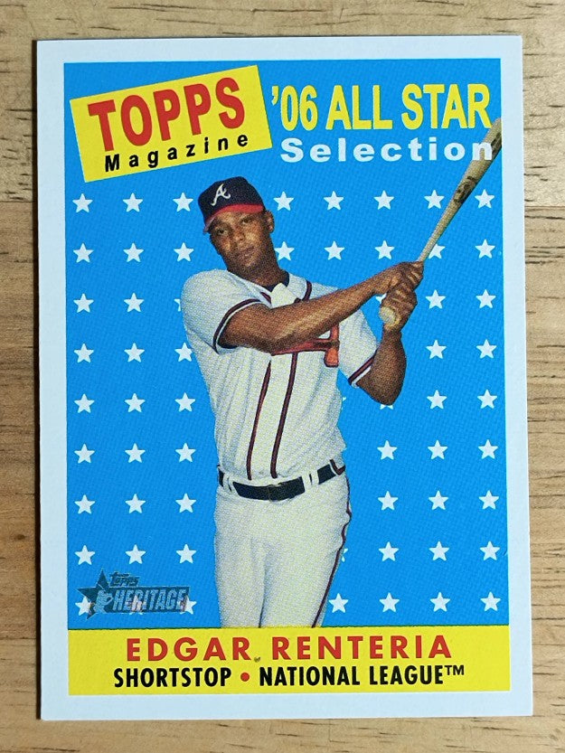 2007 Topps Heritage #482 Edgar Renteria AS SP