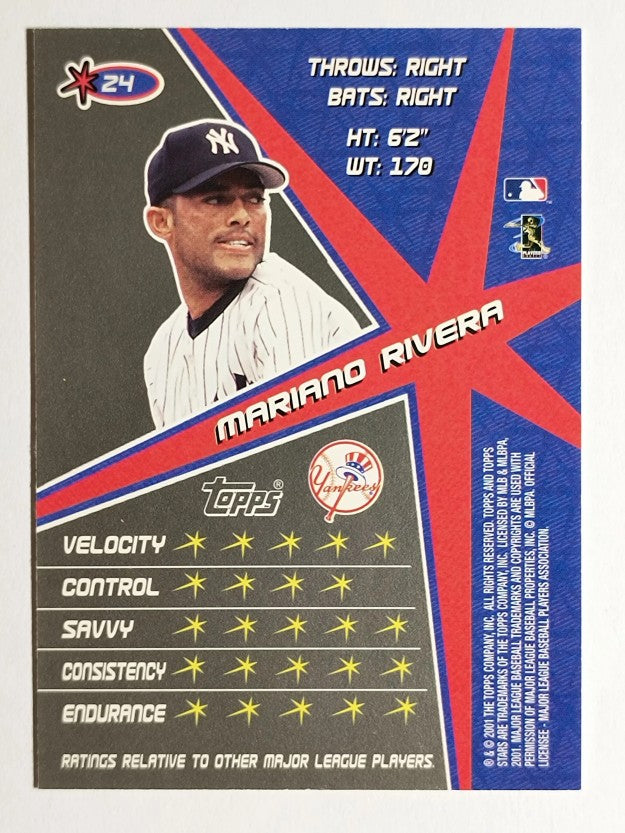 2001 Topps Stars #24 Mariano Rivera