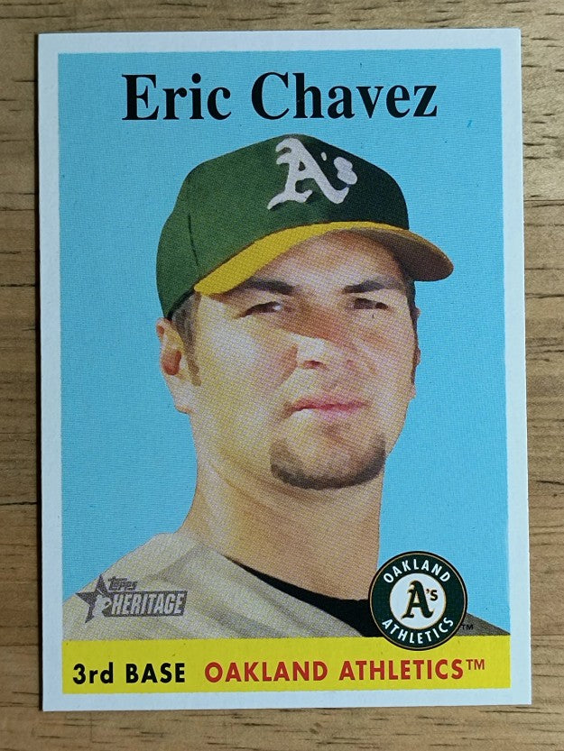 2007 Topps Heritage #299 Eric Chavez