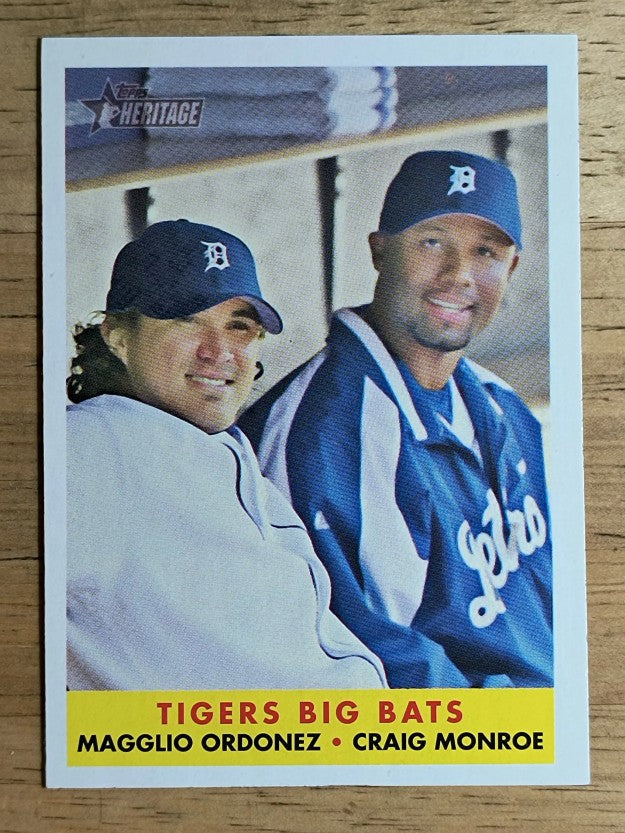 2007 Topps Heritage #304 Magglio Ordonez/Craig Monroe