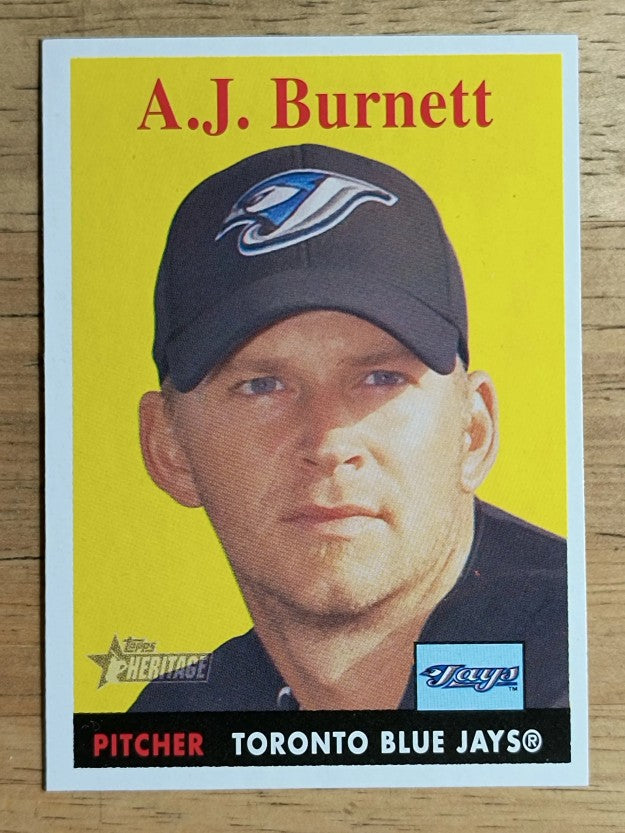 2007 Topps Heritage #305 A.J. Burnett