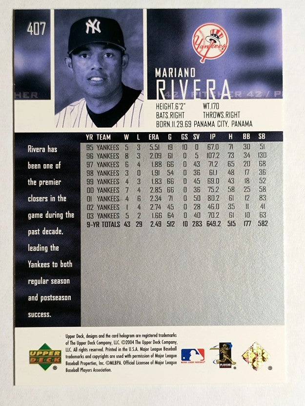 2004 Upper Deck #407 Mariano Rivera