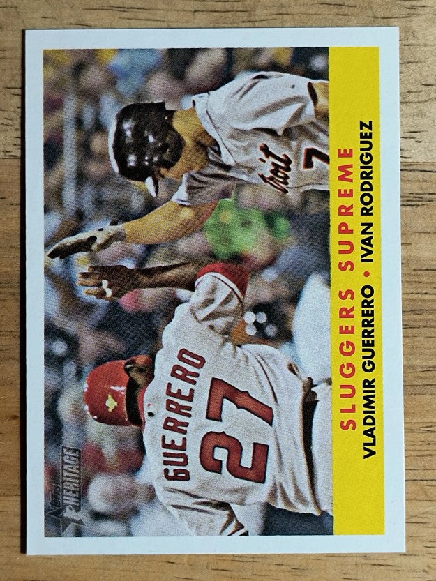 2007 Topps Heritage #321 Vladimir Guerrero/Ivan Rodriguez SP