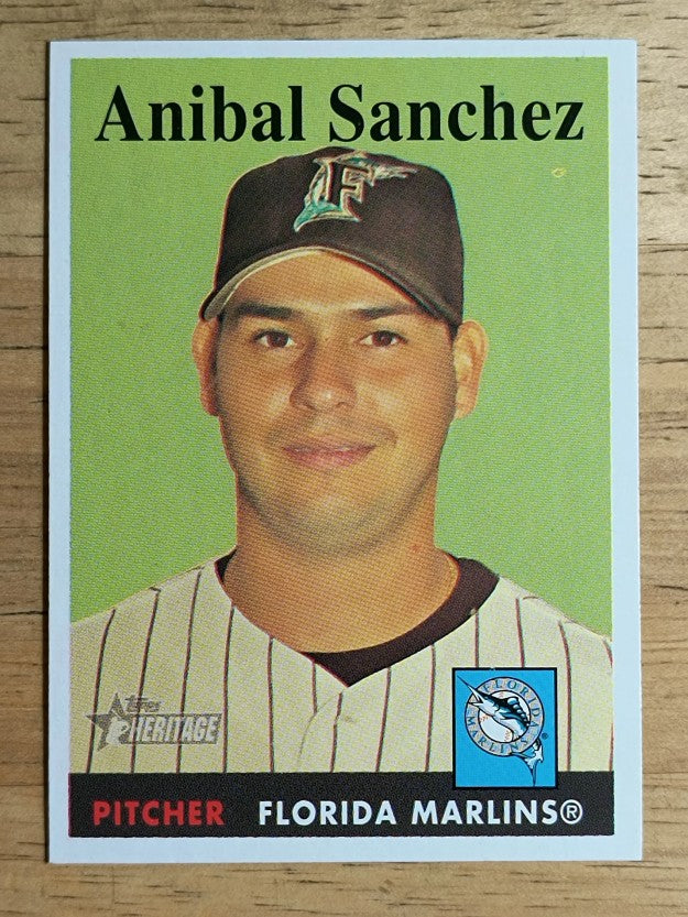 2007 Topps Heritage #324 Anibal Sanchez