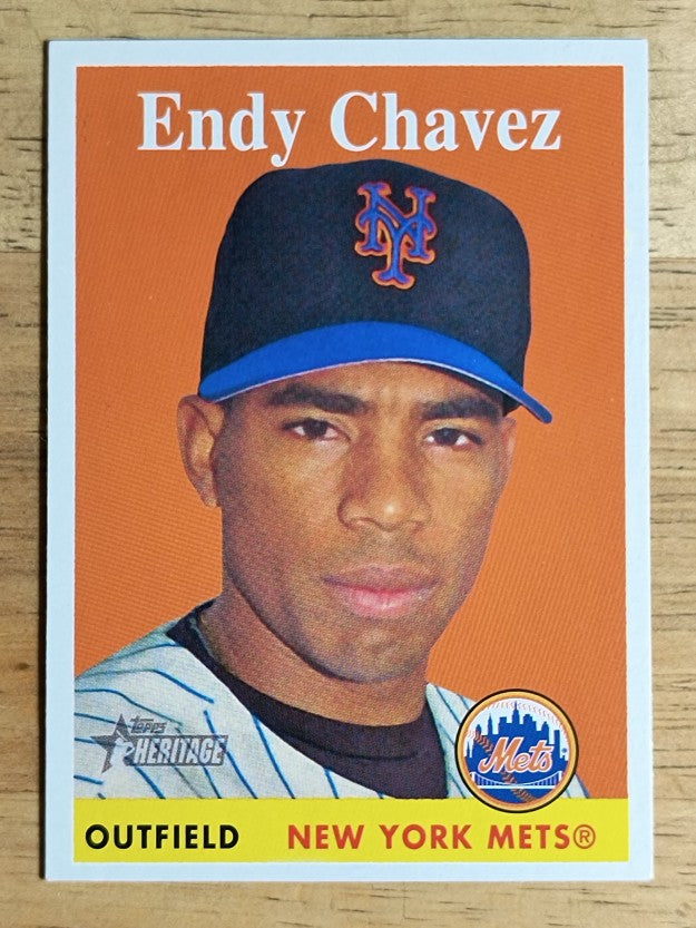 2007 Topps Heritage #155 Endy Chavez
