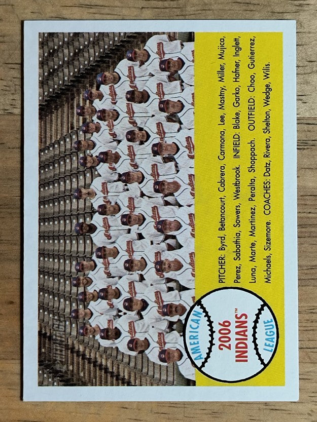 2007 Topps Heritage #158 Cleveland Indians TC SP