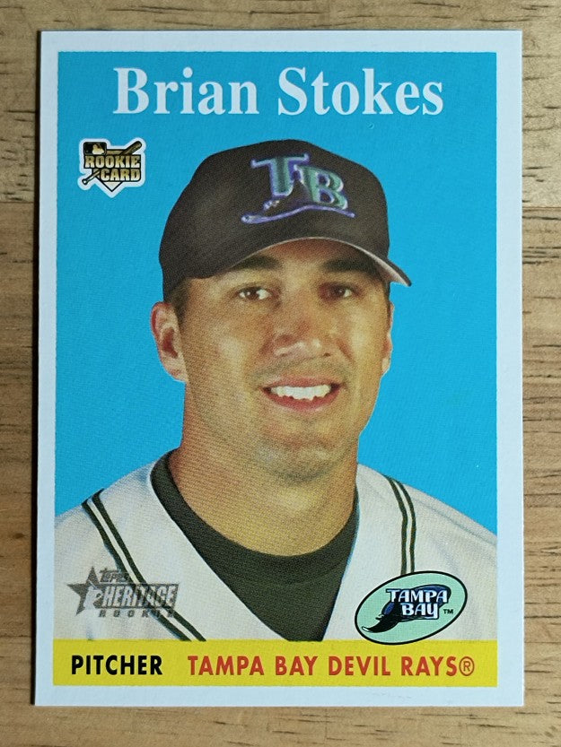 2007 Topps Heritage #167 Brian Stokes SP