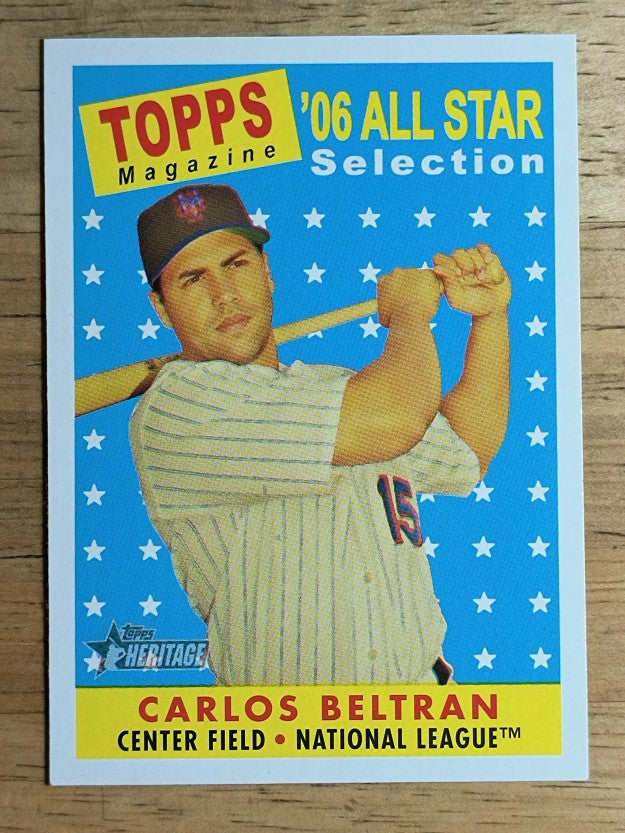 2007 Topps Heritage #486 Carlos Beltran AS