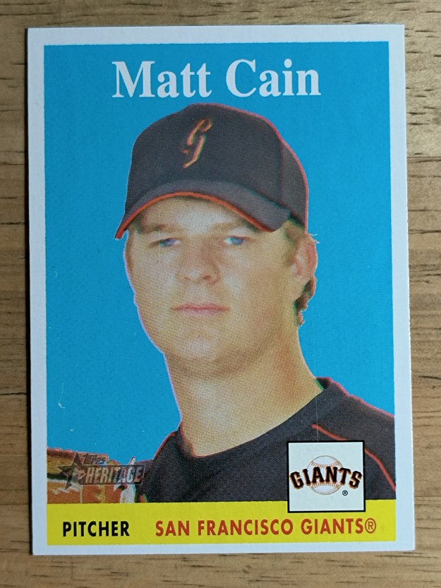 2007 Topps Heritage #21 Matt Cain