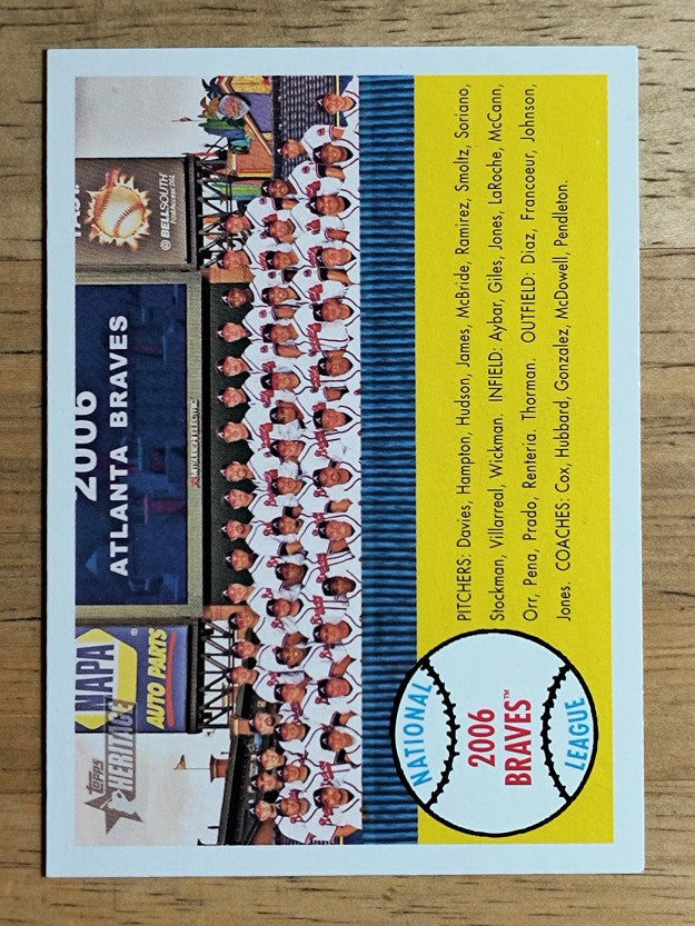 2007 Topps Heritage #377 Atlanta Braves TC