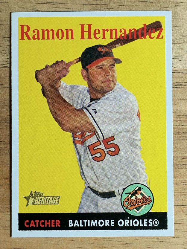 2007 Topps Heritage #429 Ramon Hernandez SP