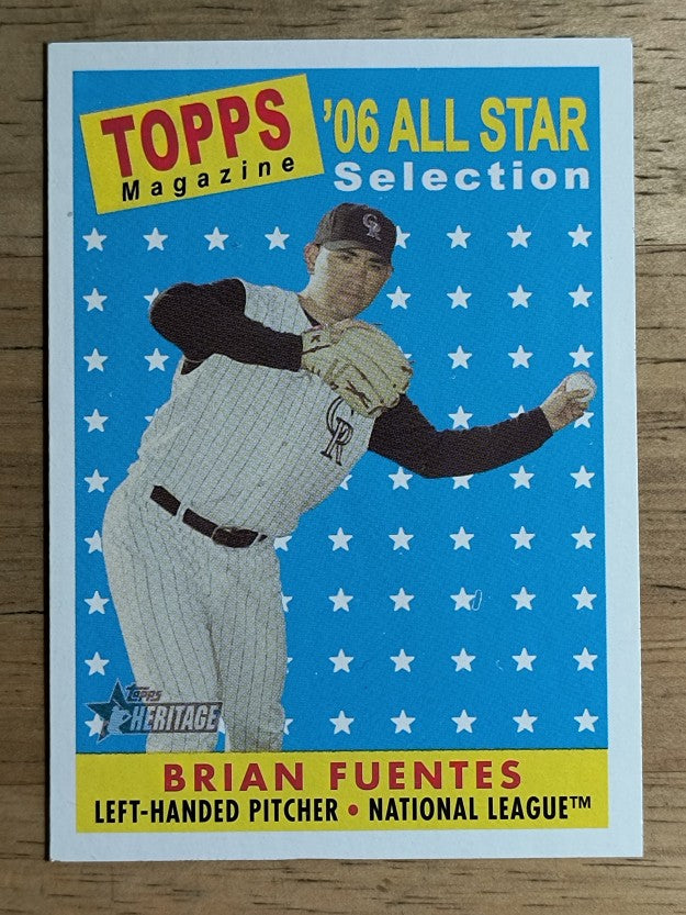 2007 Topps Heritage #494 Brian Fuentes AS