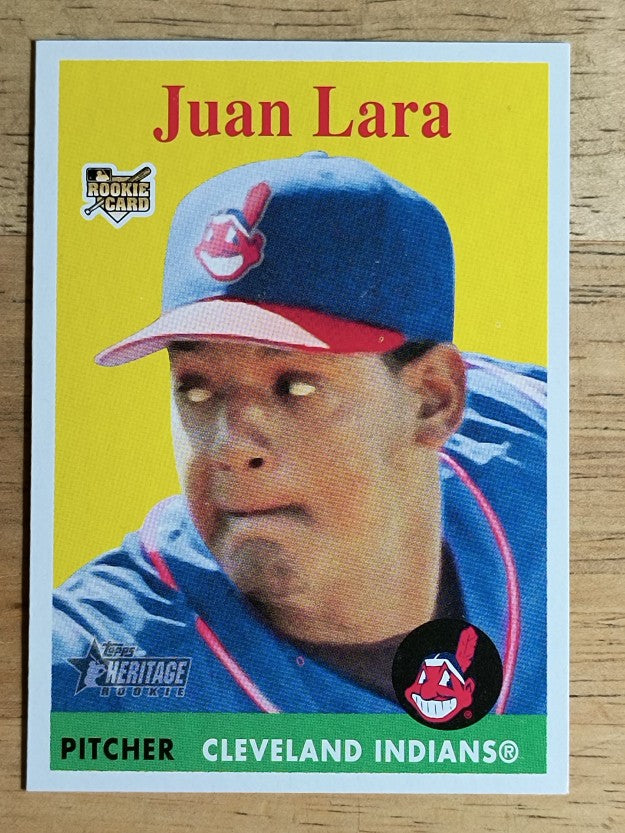 2007 Topps Heritage #123 Juan Lara RC