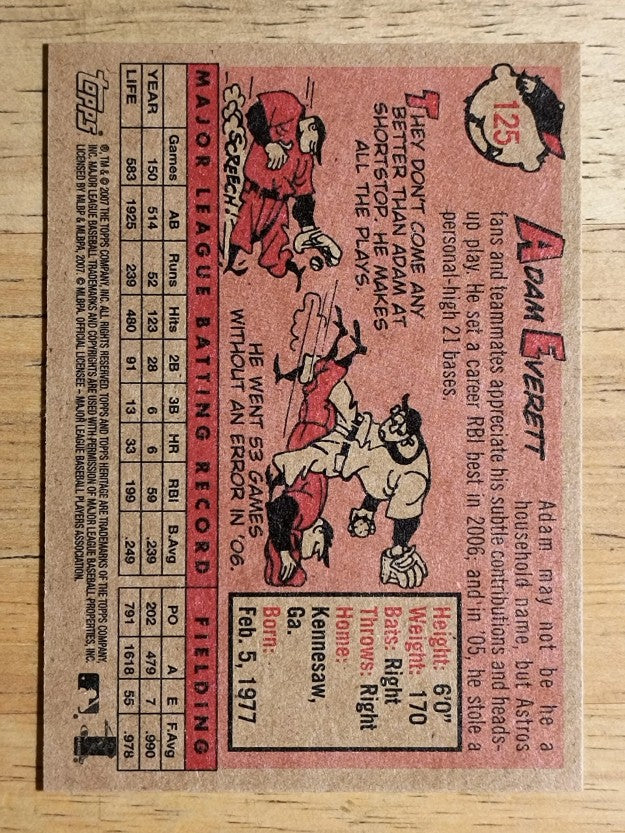 2007 Topps Heritage #125 Adam Everett