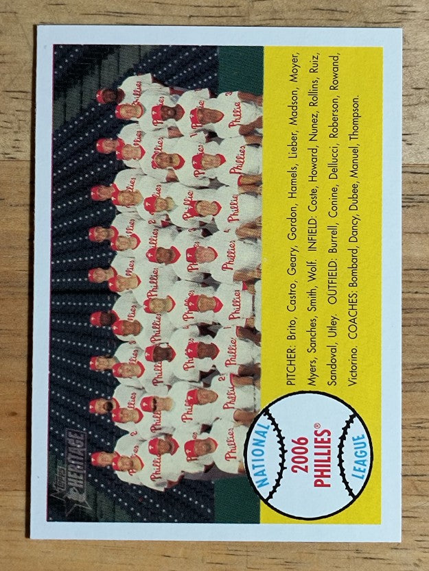 2007 Topps Heritage #134 Philadelphia Phillies TC