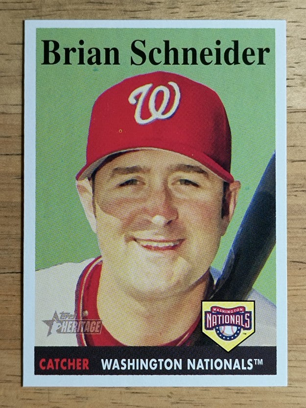 2007 Topps Heritage #114 Brian Schneider