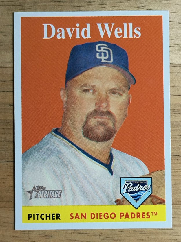 2007 Topps Heritage #3 David Wells