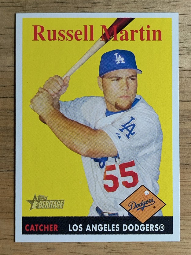 2007 Topps Heritage #42 Russell Martin