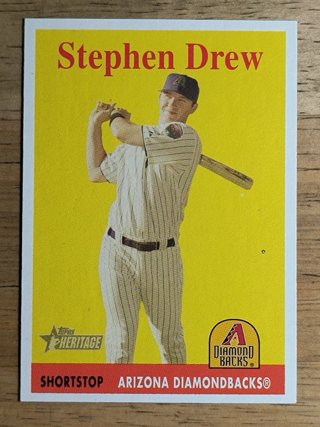2007 Topps Heritage #81a Stephen Drew