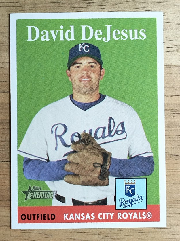 2007 Topps Heritage #91 David DeJesus
