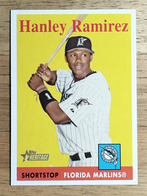 2007 Topps Heritage #108a Hanley Ramirez