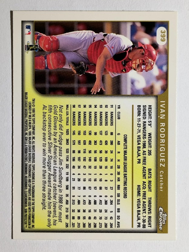 1999 Topps Chrome #399 Ivan Rodriguez