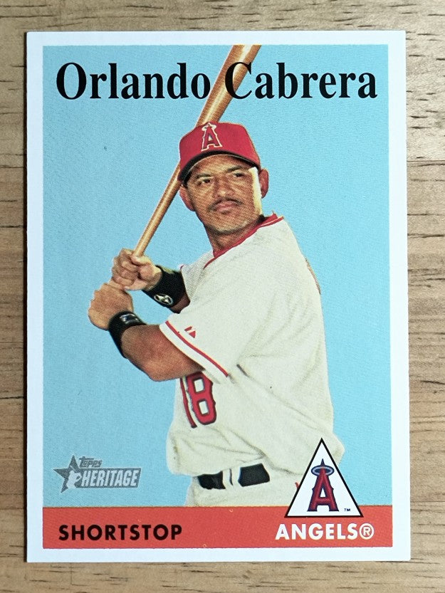 2007 Topps Heritage #406 Orlando Cabrera