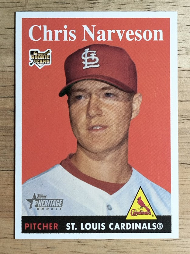 2007 Topps Heritage #65a Chris Narveson