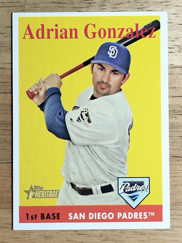 2007 Topps Heritage #26 Adrian Gonzalez