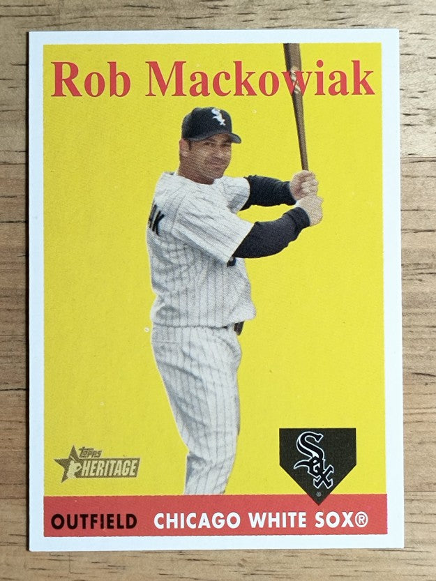 2007 Topps Heritage #11a Rob Mackowiak