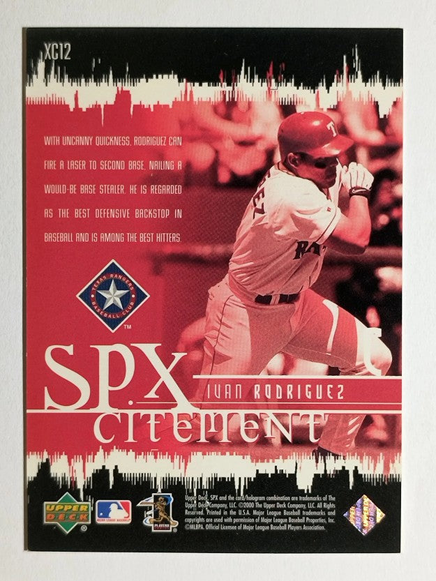 2000 SPx SPXcitement #XC12 Ivan Rodriguez
