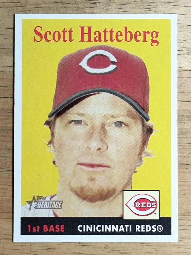 2007 Topps Heritage #12 Scott Hatteberg