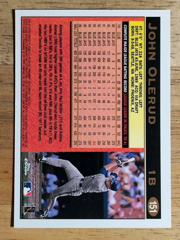 1997 Topps Chrome #151 John Olerud