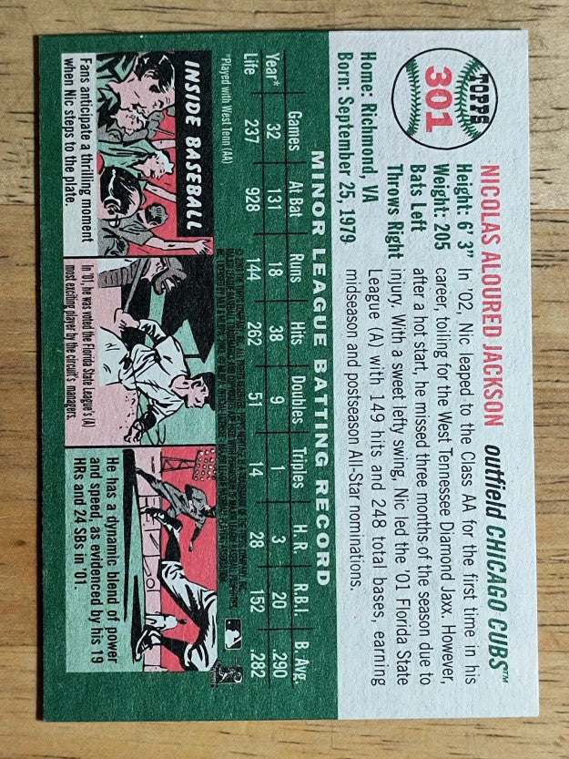 2003 Topps Heritage #301 Nic Jackson