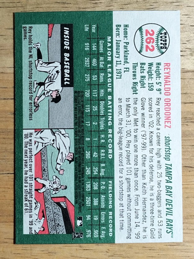 2003 Topps Heritage #262 Rey Ordonez